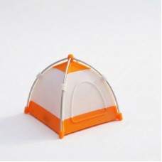 Çadır desenli mni masa lambası kamp çadırı şeklinde dekoratif lamba 7x7cm 